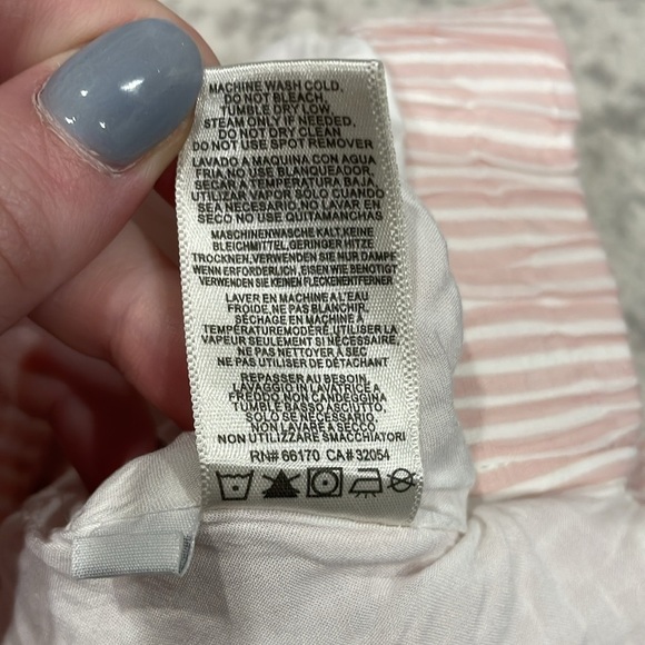 Cloth & Stone By Anthropologie Pink Striped Mini Wrap Skirt - Picture 8 of 11